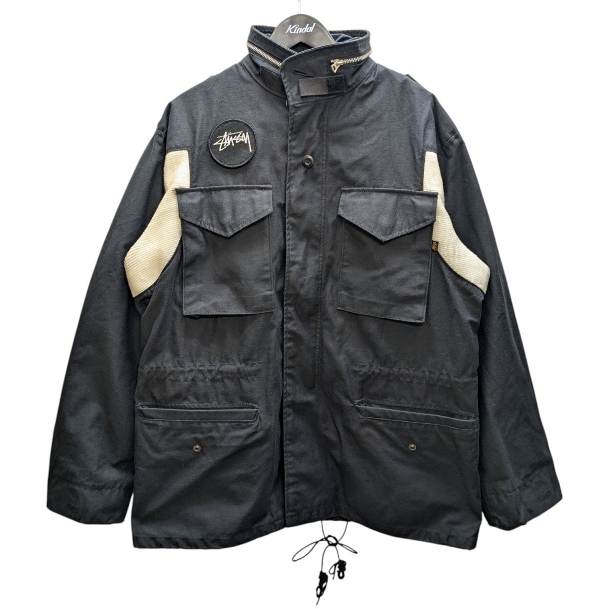 stussy×alpha industries M-65 フィールドジャケット ブラック サイズ