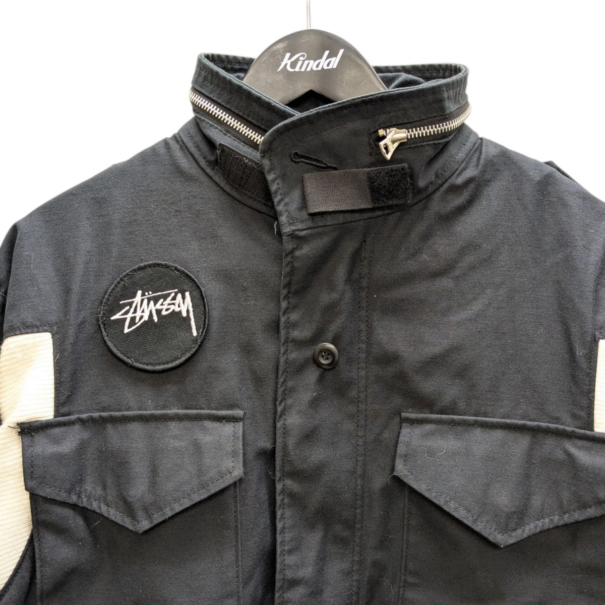 stussy×alpha industries M-65 フィールドジャケット ブラック サイズ