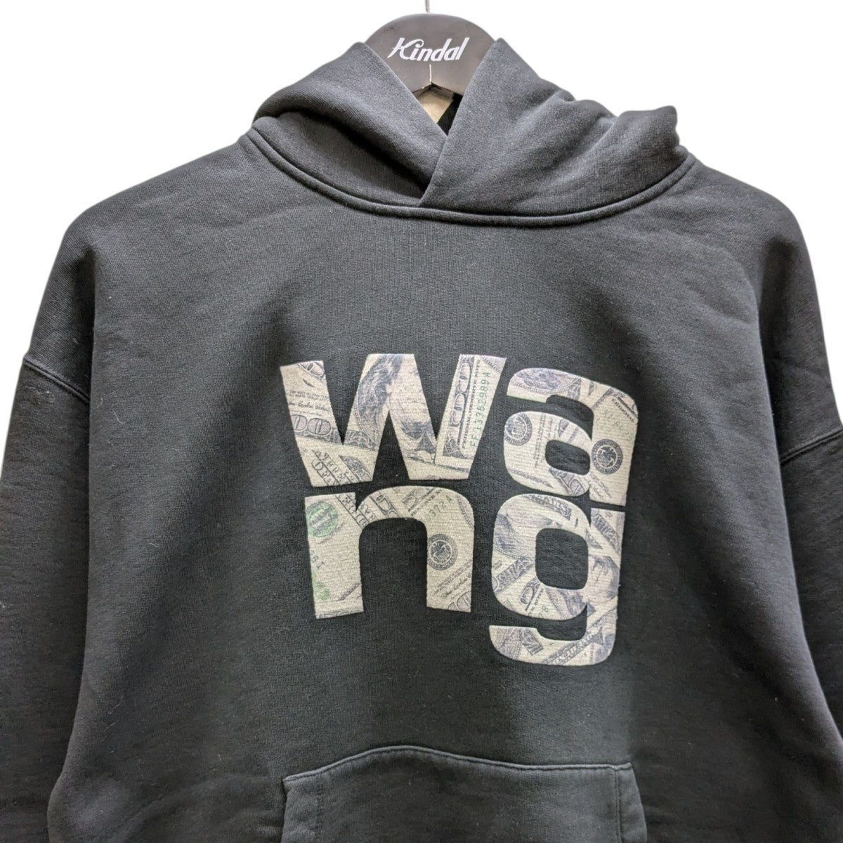 ALEXANDER WANG(アレキサンダーワン) フロントロゴフーディ ブラック