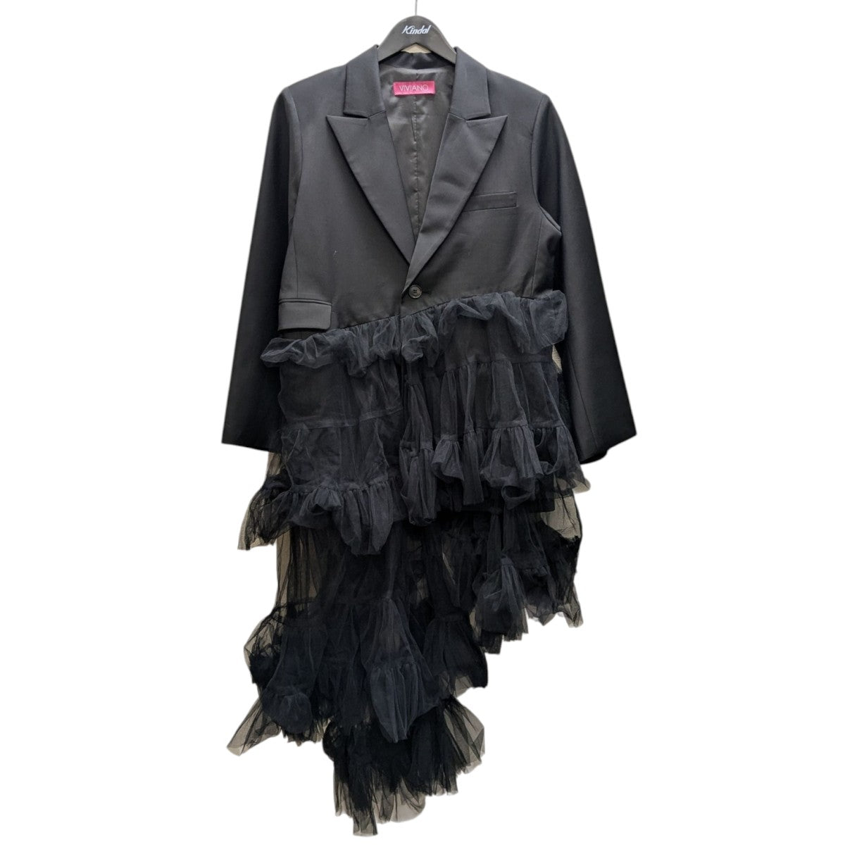 VIVIANO(ヴィヴィアーノ) チュールジャケット ブラック サイズ サイズ