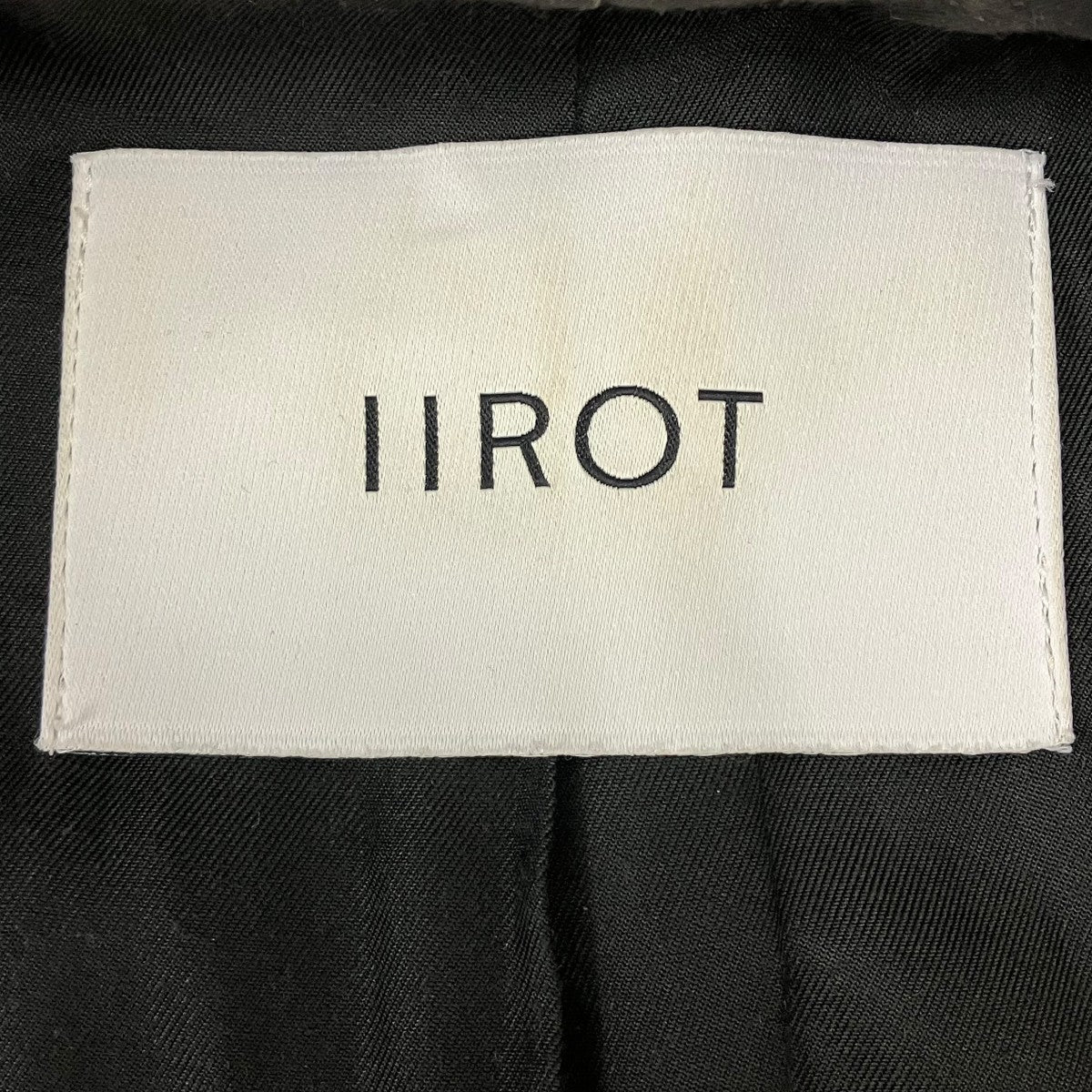 IIROT(イロット) テーラードベスト 019-022-WC16 ブラック サイズ Free