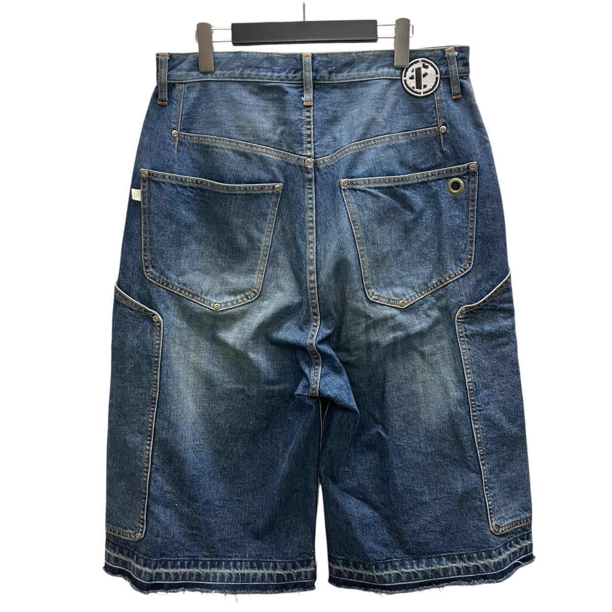 NEWCOMMUNE Aged Baggy Denim Shorts デニムショートパンツ