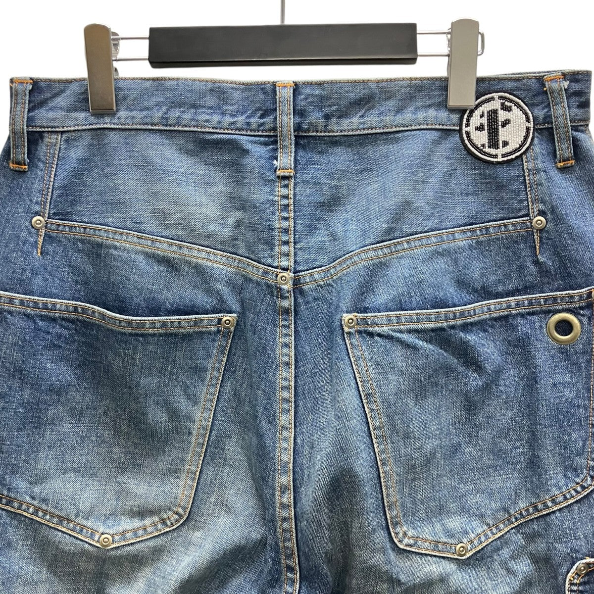NEWCOMMUNE Aged Baggy Denim Shorts デニムショートパンツ