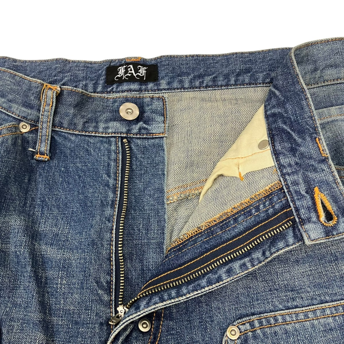 NEWCOMMUNE Aged Baggy Denim Shorts デニムショートパンツ