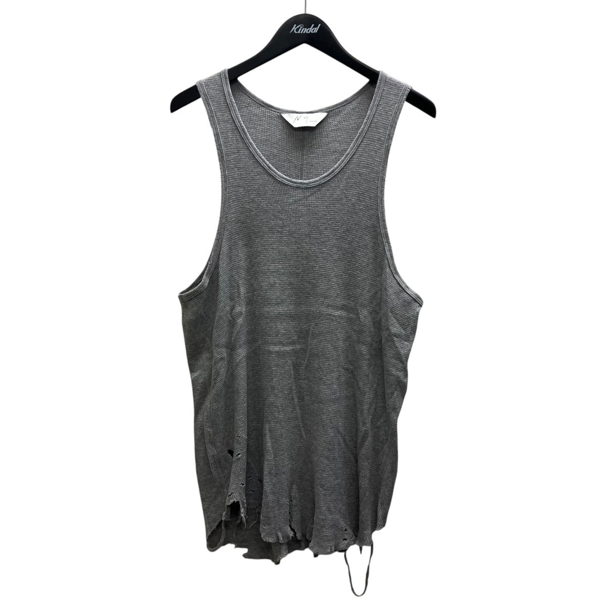 DAMAGE WAFFLE TANK TOP(WHITE) ダメージ加工タンクトップ