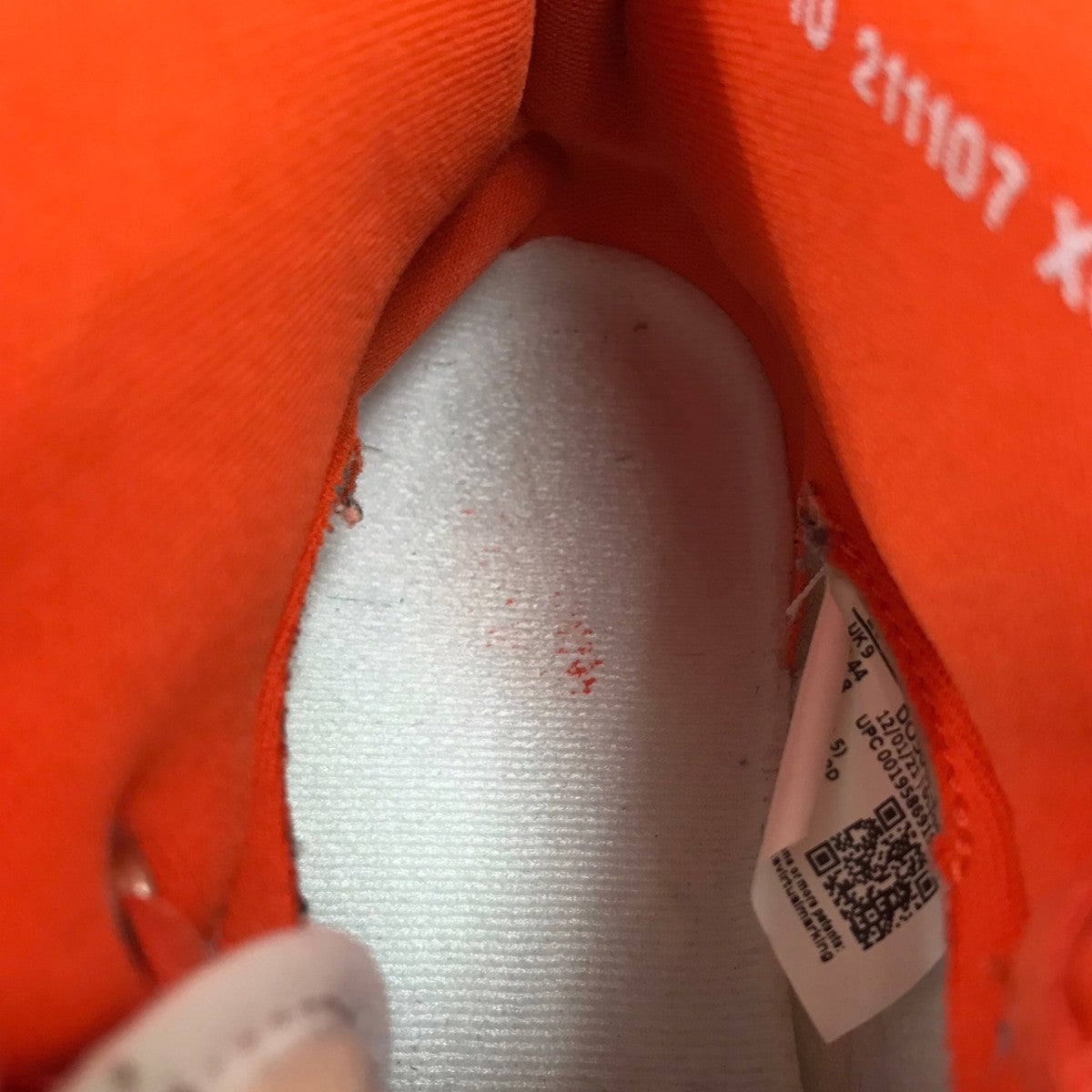 NIKE AIR JORDAN 1 KO RUSH ORANGE WHITE ハイカットスニーカー 古着・中古-7枚目のアイテム画像