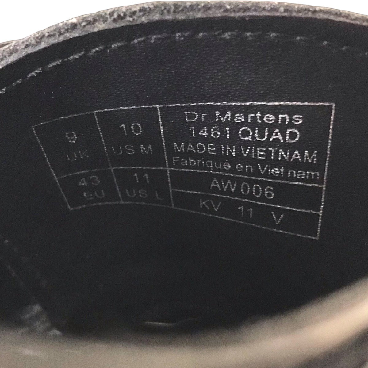 Dr．Martens(ドクターマーチン) 「1461 QUAD PATENT」レザーシューズ