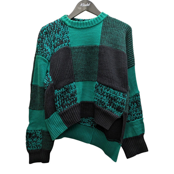 sacai(サカイ) 22SS バッファローチェッククロップドニット 22-05945