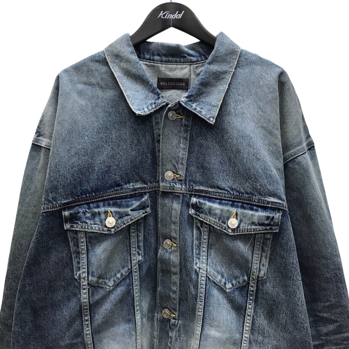 BALENCIAGA Deconstructed Panelled Denim Jacket デニムジャケット 古着・中古-2枚目のアイテム画像