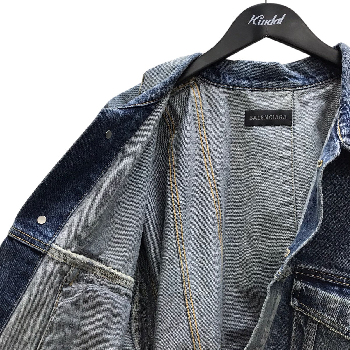 BALENCIAGA Deconstructed Panelled Denim Jacket デニムジャケット 古着・中古-3枚目のアイテム画像