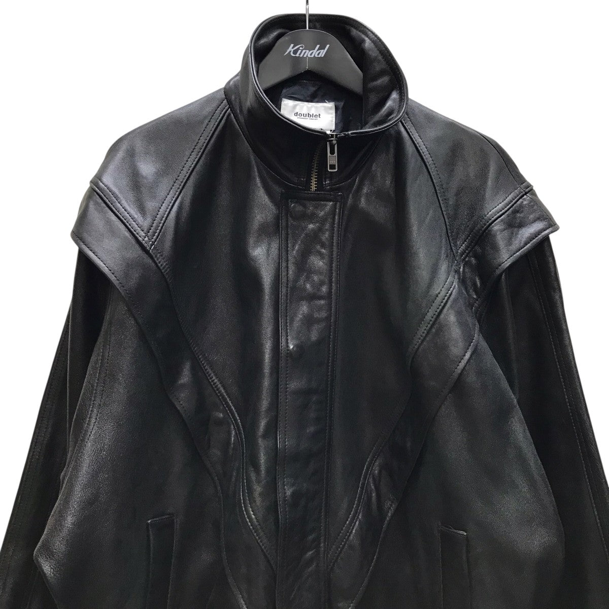 即完　doublet ダブレット 24AW レザートラックジャケット定価以下 doublet(ダブレット) 24AW LEATHER TRACK JACKET レザートラック