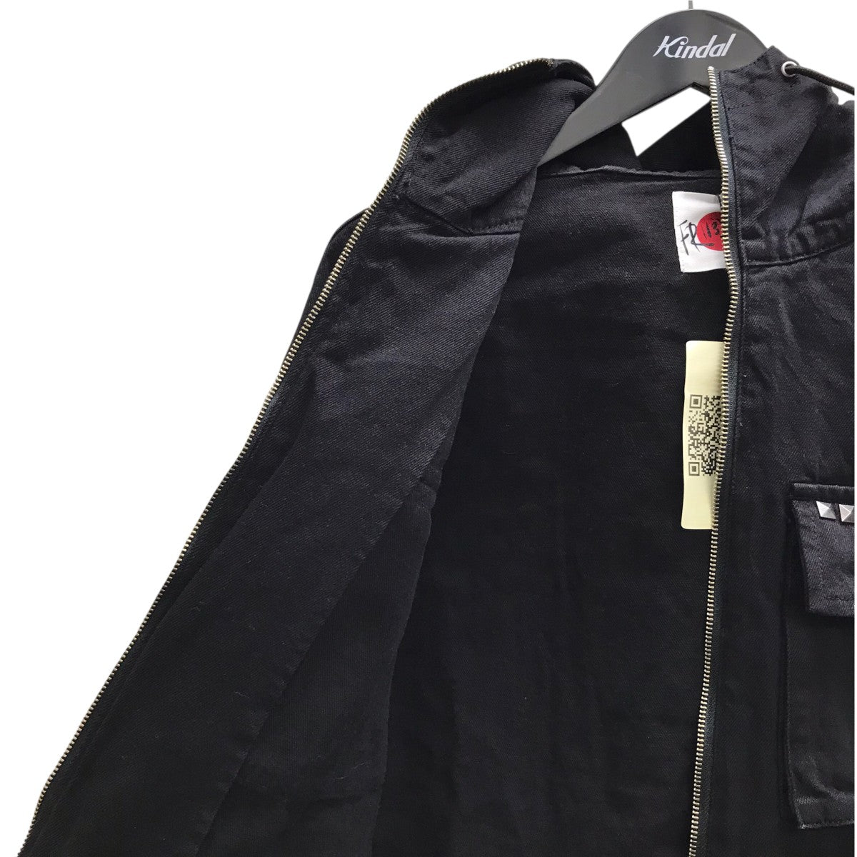 FR(13)NDS(フレンズ) RING DENIM MODSモッズコート ブラック サイズ