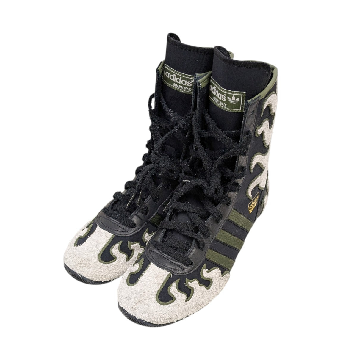 Japan Hi Core Black Crystal White Gold Metallic ハイカットスニーカー