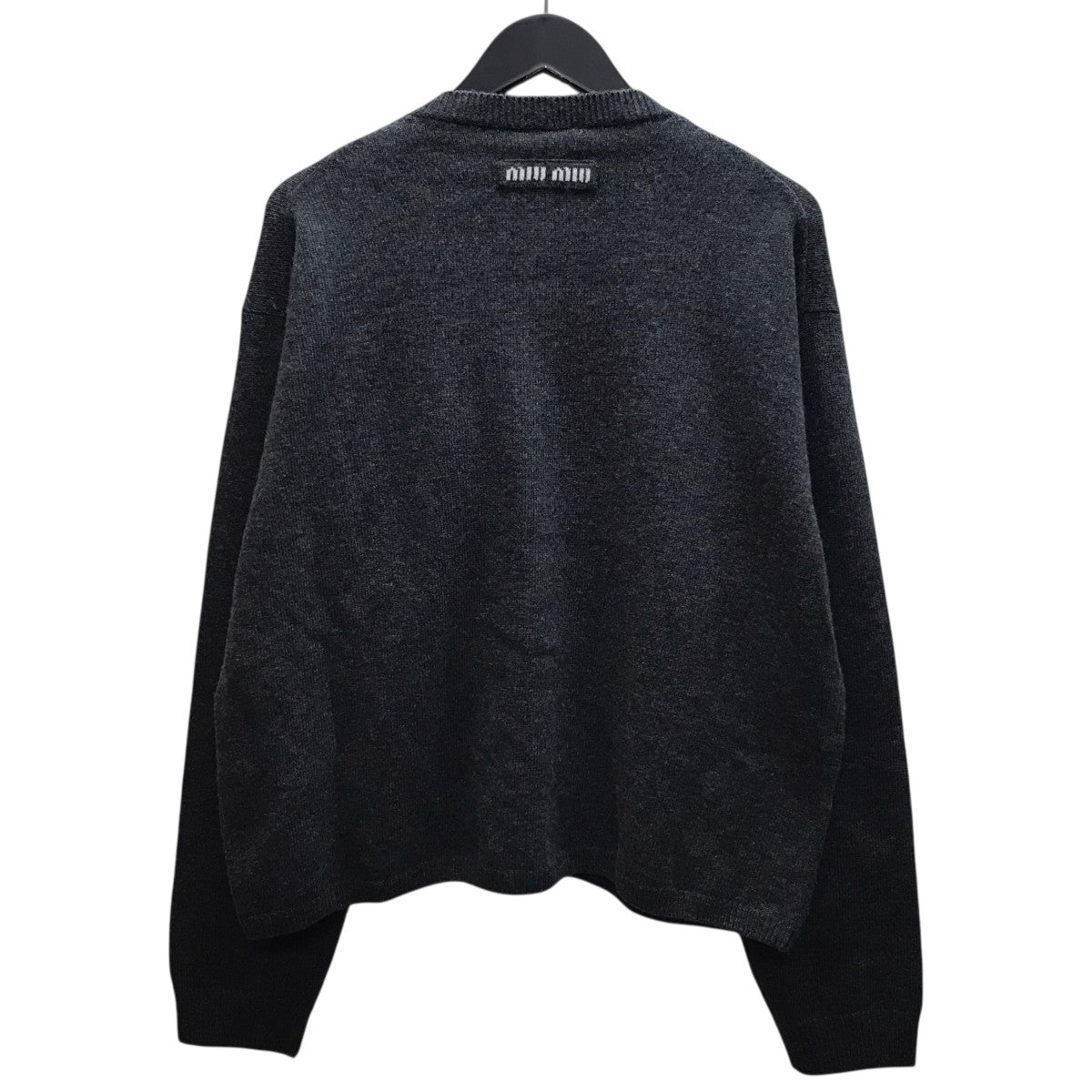 miu miu 黒 カーディガン MIU MIU - ミュウミュウ MIU MIU カーディガンの通販 by KOMEHYO