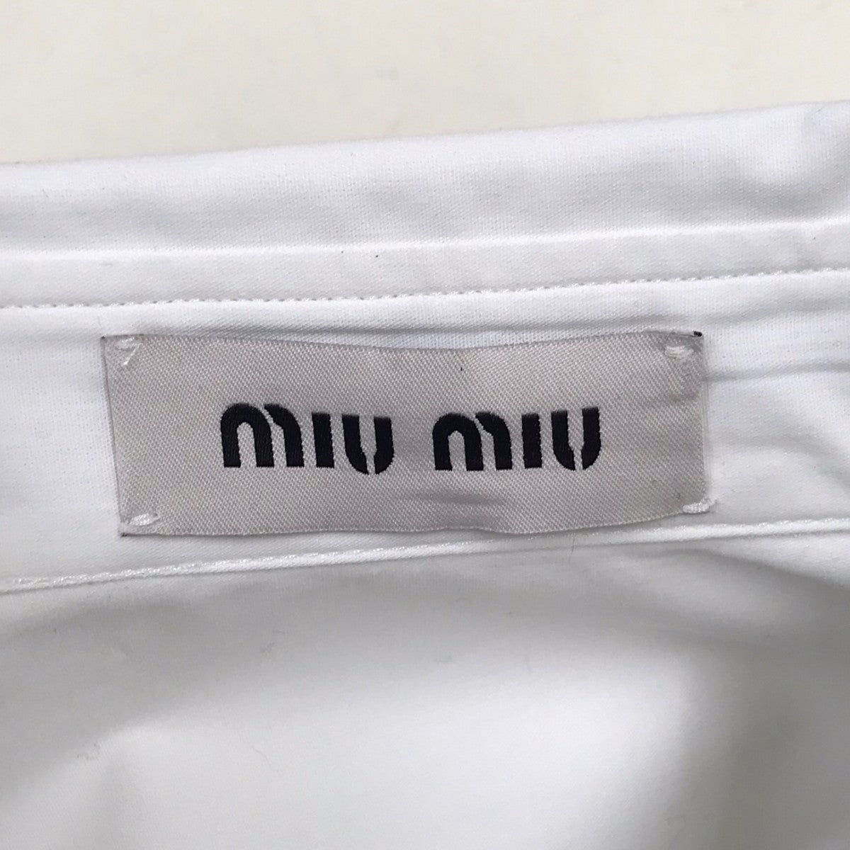 MIU MIU(ミュウミュウ) 長袖シャツ DNA425 S232 10RG ホワイト サイズ