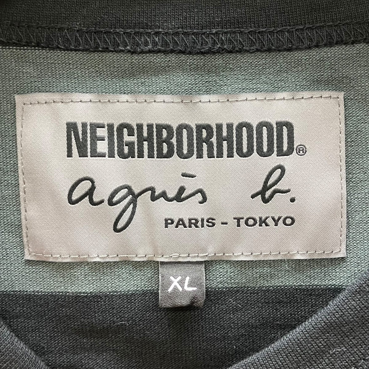 NEIGHBORHOOD×agnes b ボーダーTシャツ 古着・中古-5枚目のアイテム画像