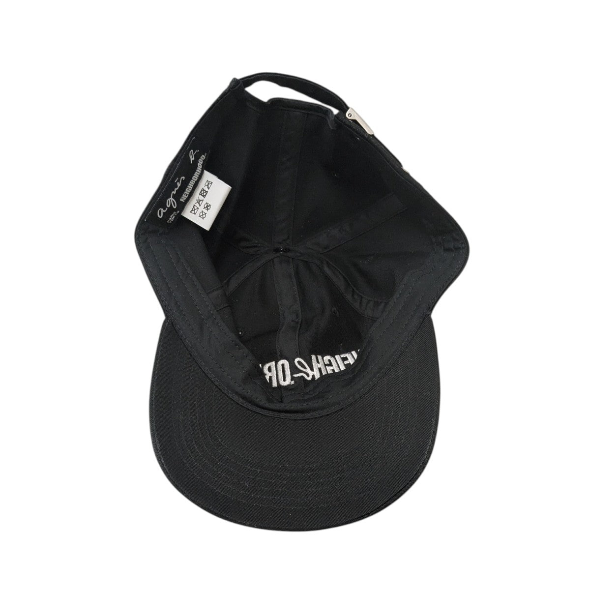 【新品未使用】NEIGHBORHOOD × agns b. キャップ ブラック NH X AGNES B. . BASEBALL CAP
