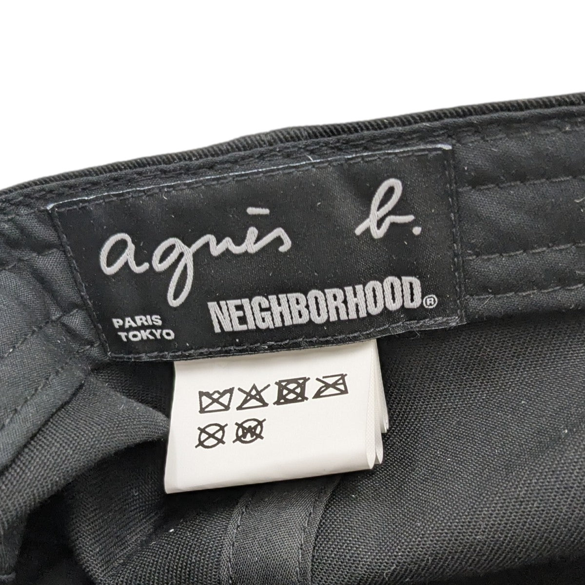 NEIGHBORHOOD×agnes b キャップ 2527270N-HT01S ブラック｜【公式