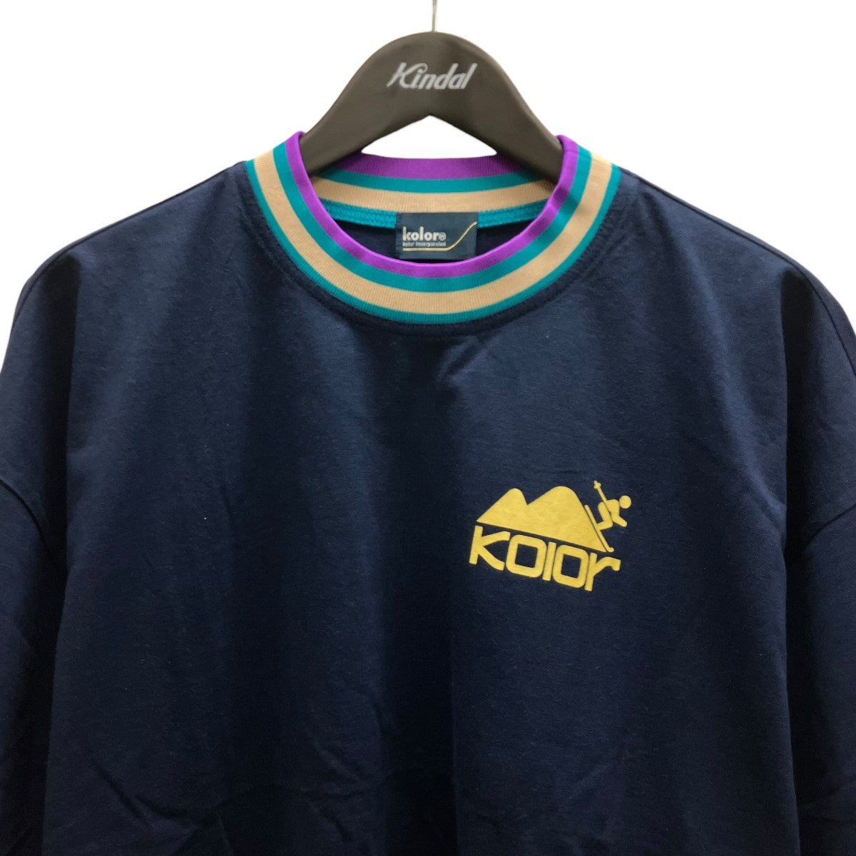 オーバーラップリブTシャツ