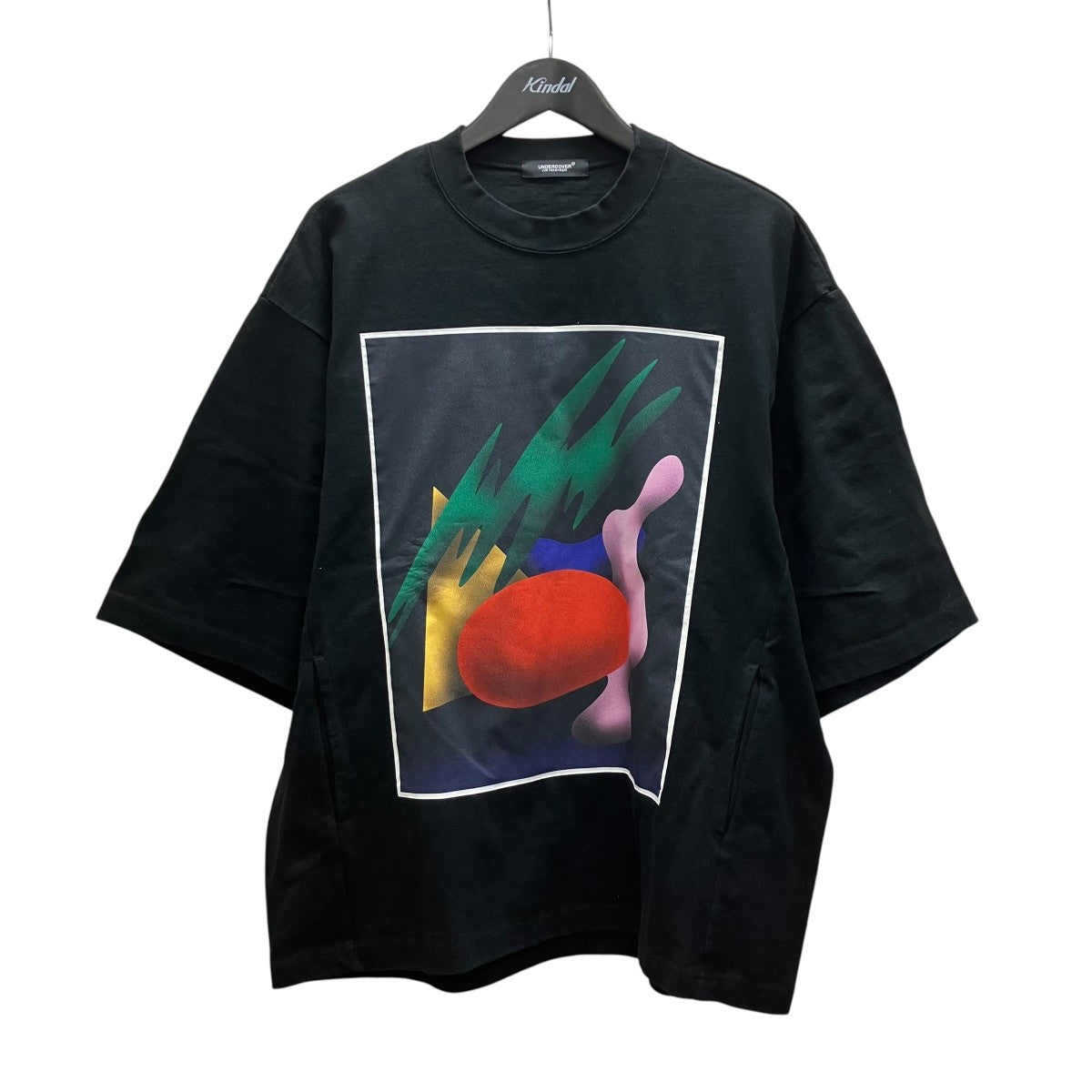 パッチプリントヘビー天竺ドルマンTEE