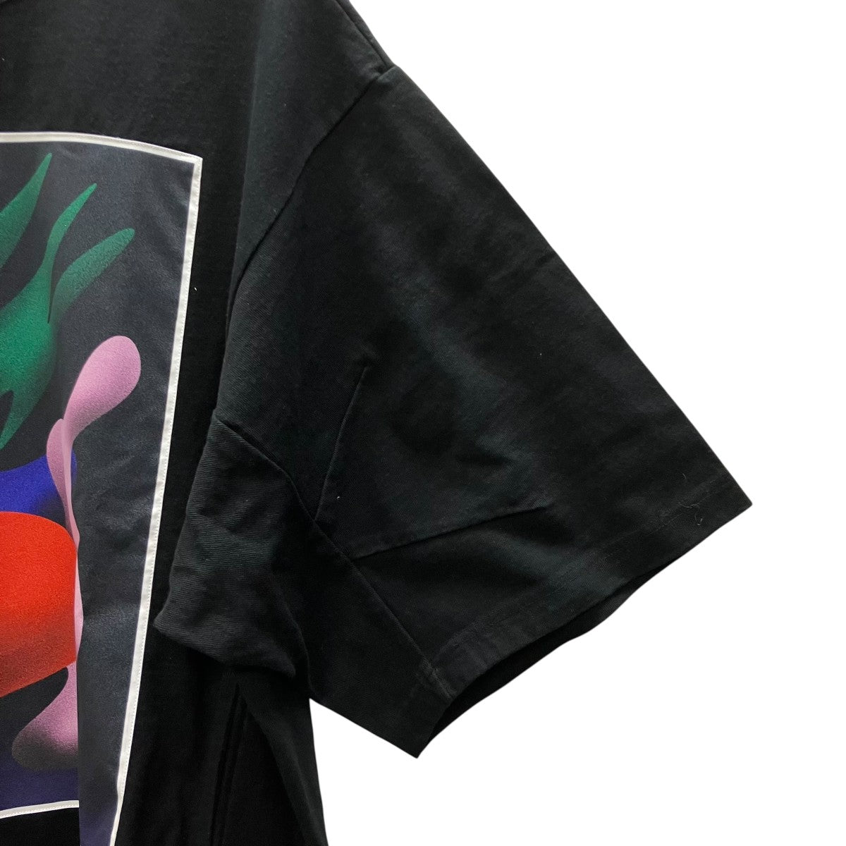 パッチプリントヘビー天竺ドルマンTEE