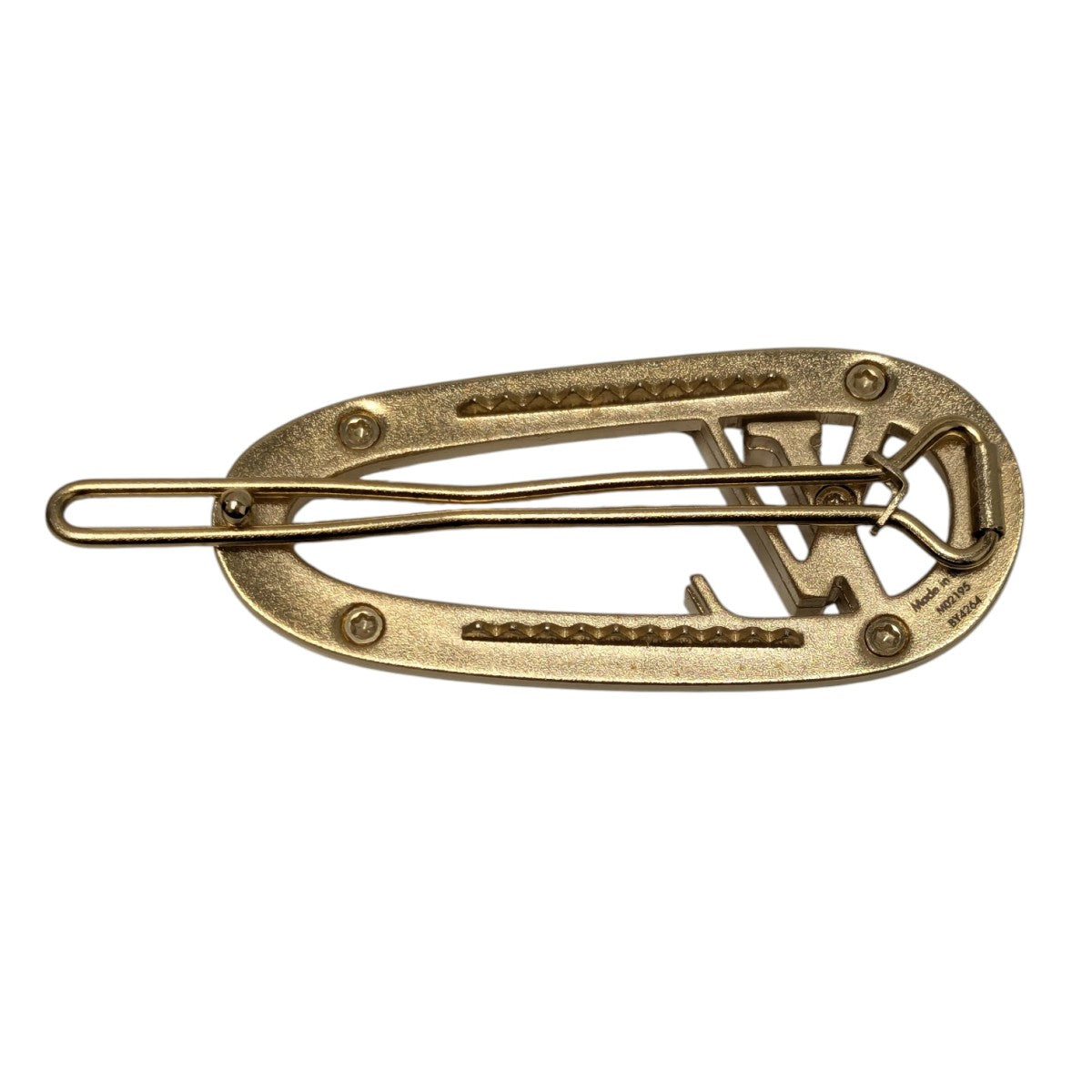 LOUIS VUITTON LV ロゴ バレッタ 古着・中古-3枚目のアイテム画像