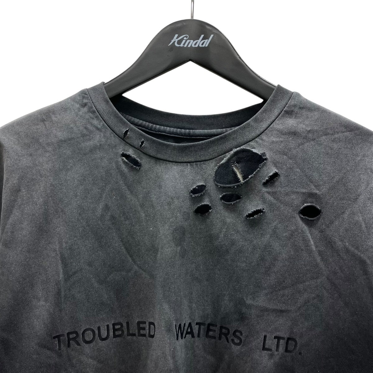 TROUBLED WATERS ダメージ加工カットソー 古着・中古-3枚目のアイテム画像