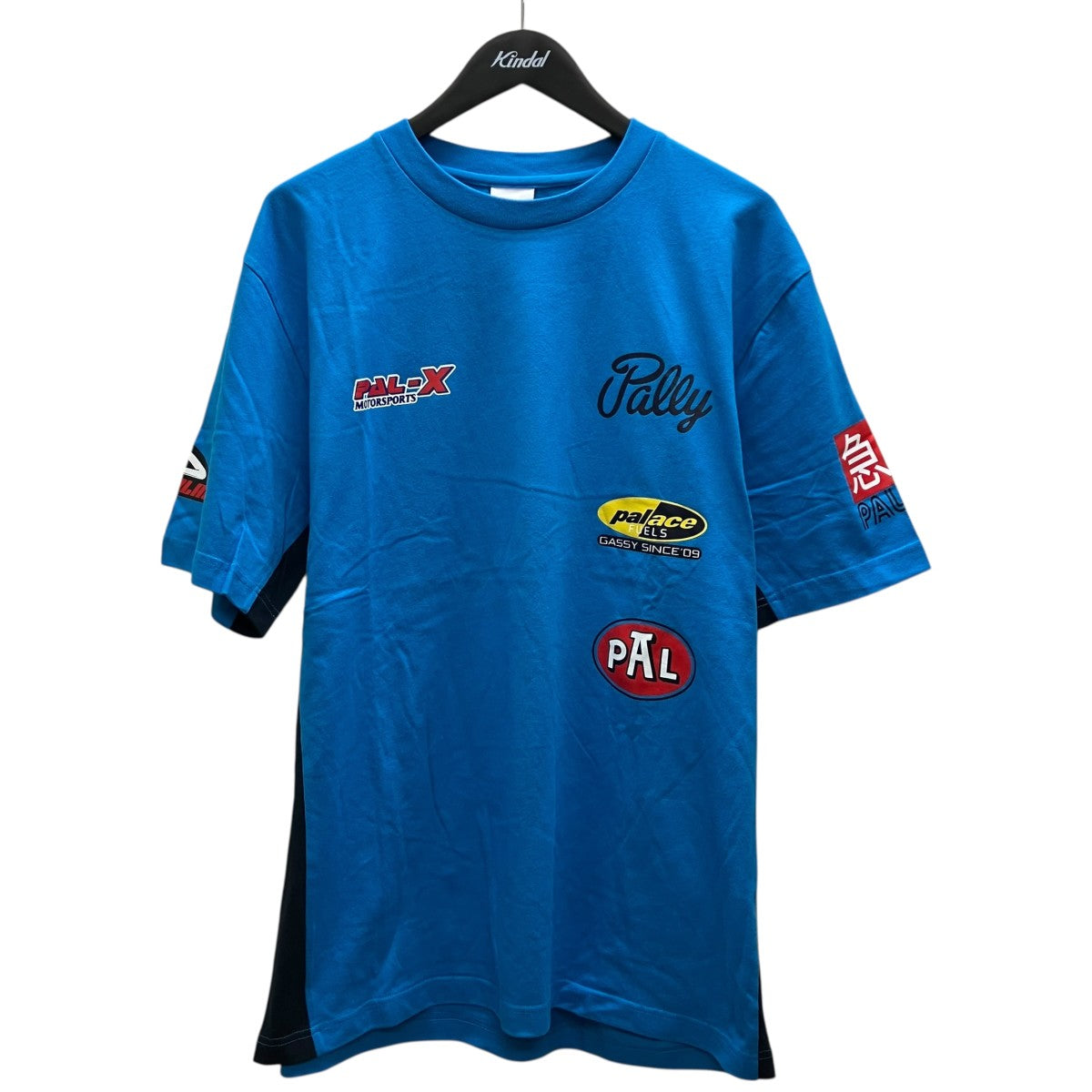 PALACEパレス　タバコ　グラフィック　Tシャツ PALACE(パレス) RACY T-SHIRT半袖Tシャツ ブルー サイズ L｜【公式