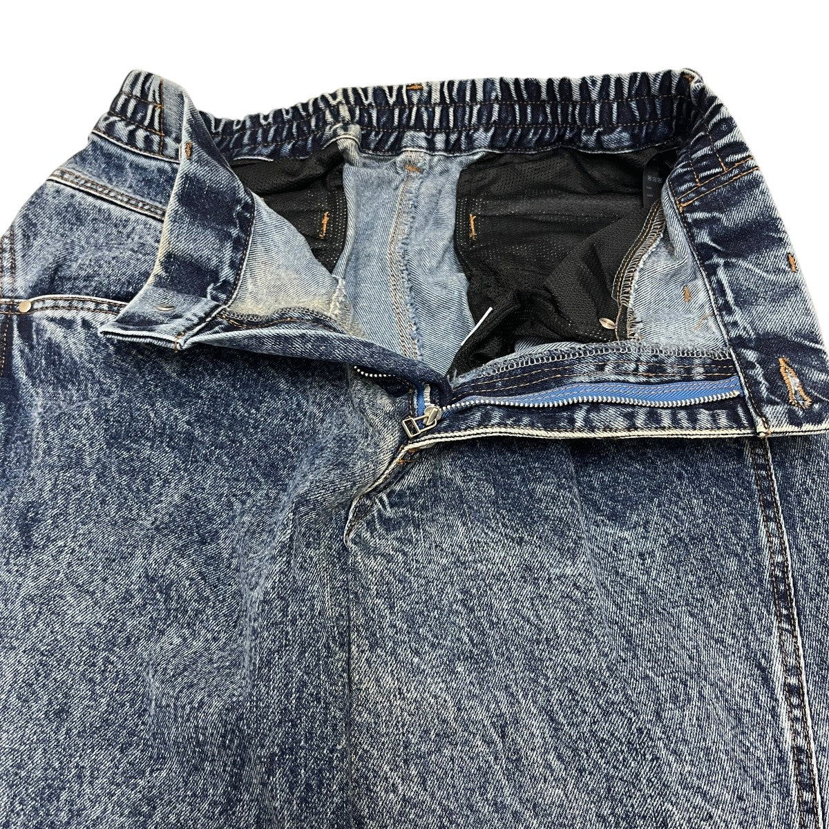 テクニカルワイドデニムパンツ244240001