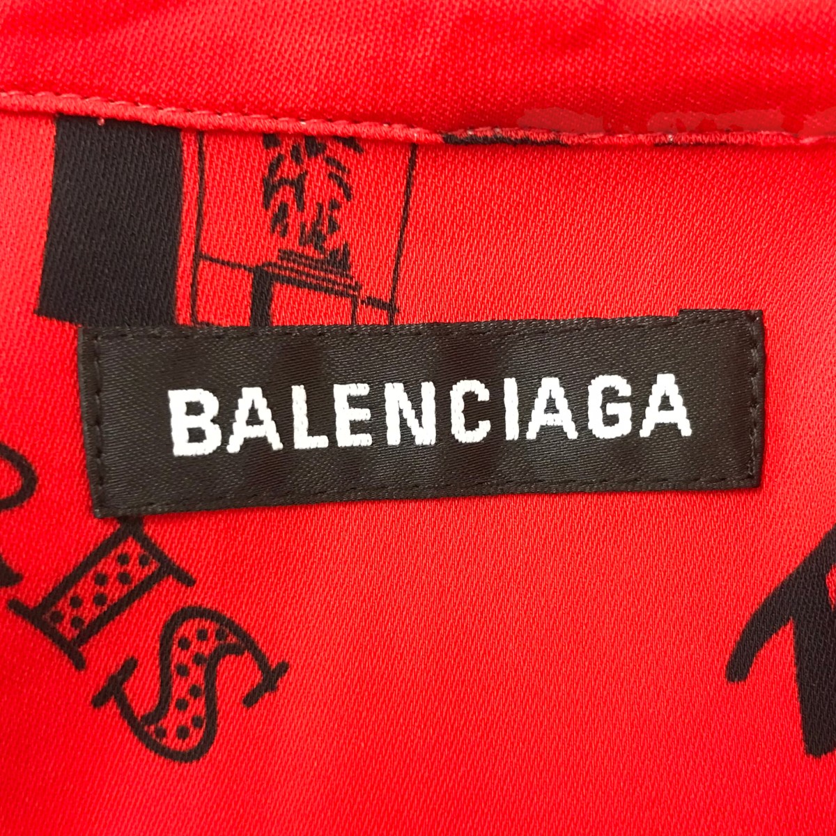 BALENCIAGA 総柄半袖シャツ 古着・中古-6枚目のアイテム画像