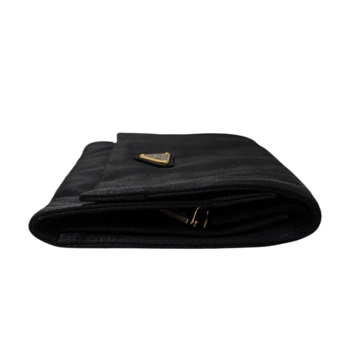 PRADA(プラダ) 三つ折り 小物入れ クラッチバッグ 2NC037 ブラック