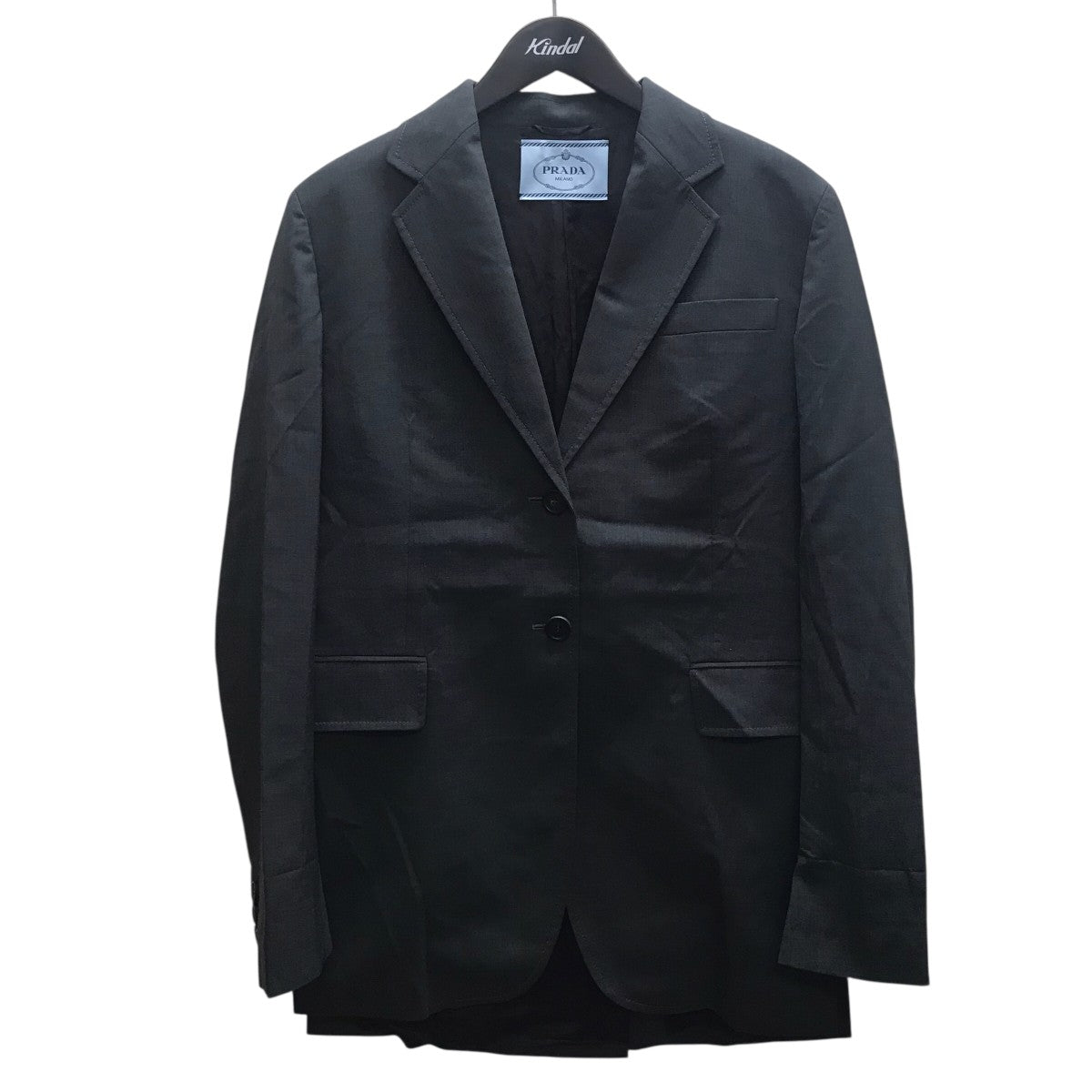 PRADA ワークテーラードジャケット PRADA(プラダ) テーラードジャケット P503IH S201 グレー サイズ 38