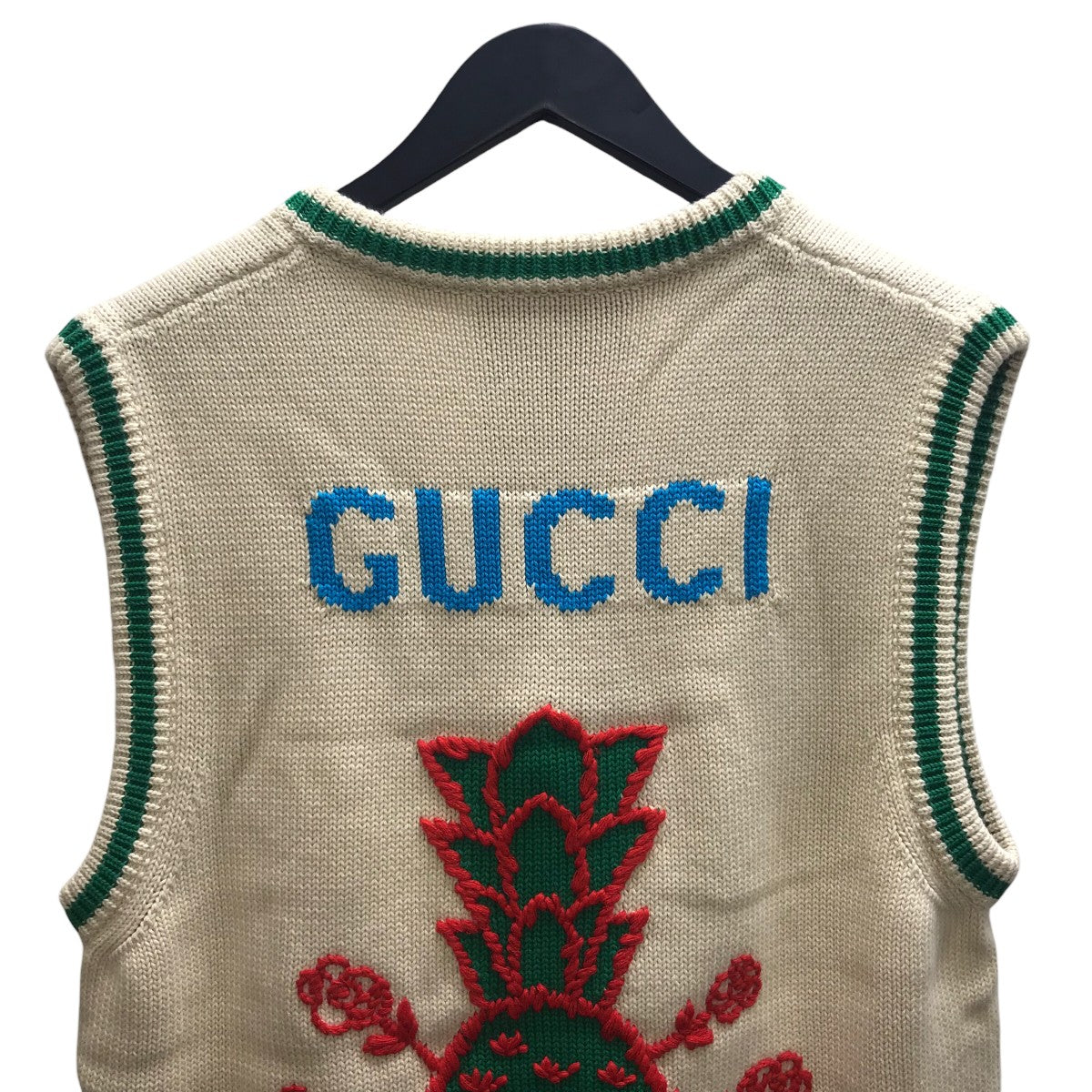 GUCCI(グッチ) パイナップルニットベスト 683099 XKB73 アイボリー