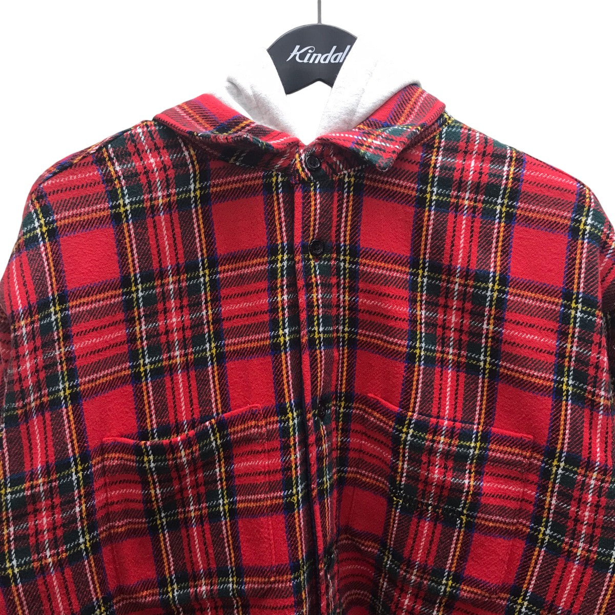 23AWTartan Flannel Hooded shirtフーデットフランネルシャツ