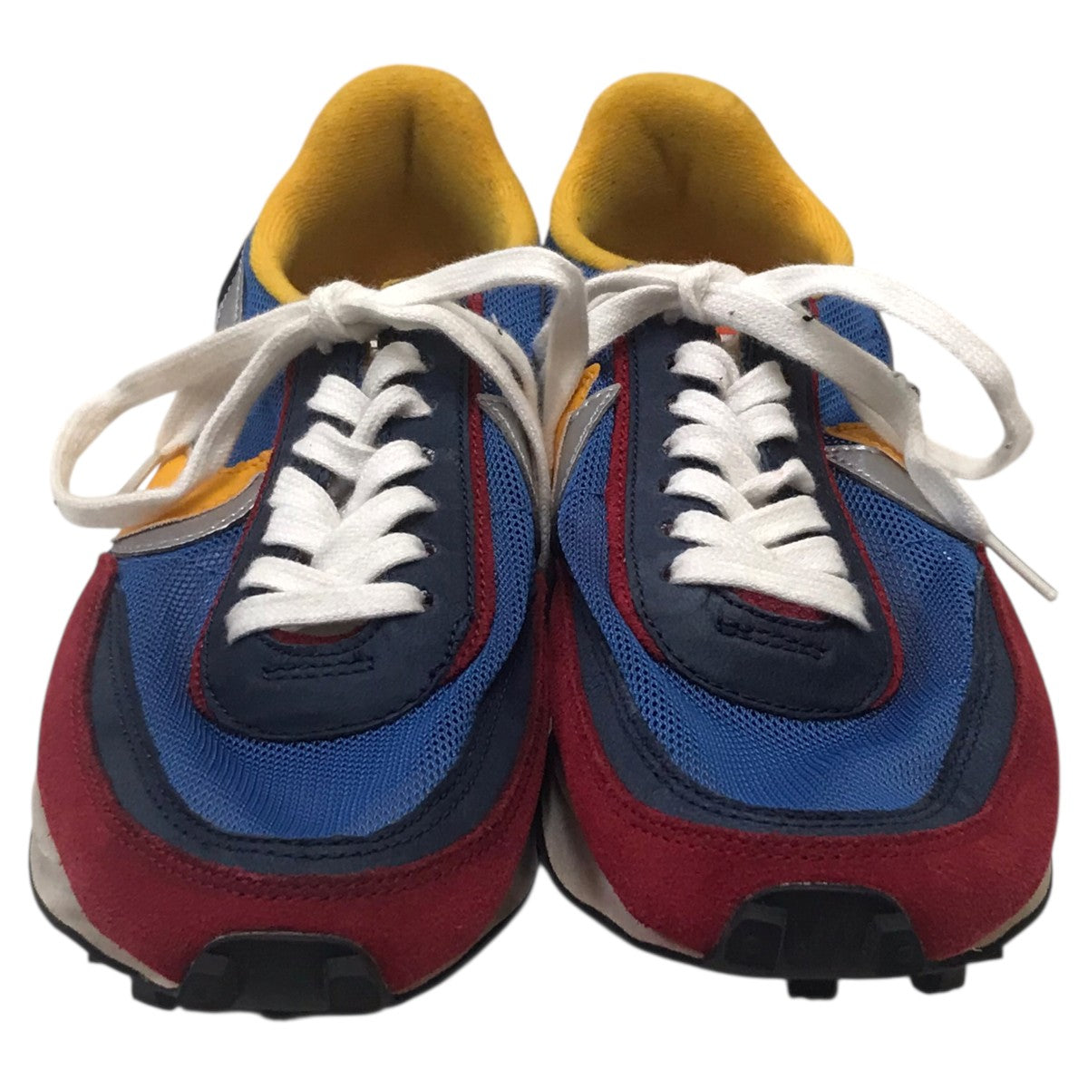 sacai×NIKE LD WAFFLE ローカットスニーカー BV0073-400 レッド×ブルー