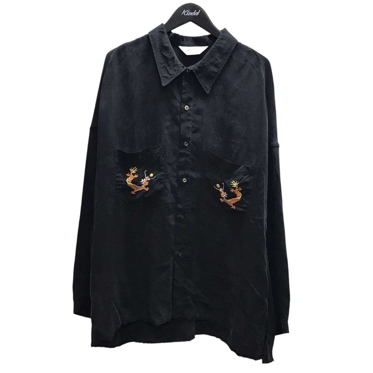 ANCELLM(アンセルム) AGING EMBROIDERY SHIRT エンブロイダリーシャツ