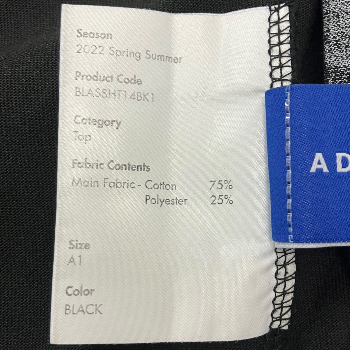 ADER error(アーダーエラー) プリントTシャツ BLASSHT1 4BK1 ブラック