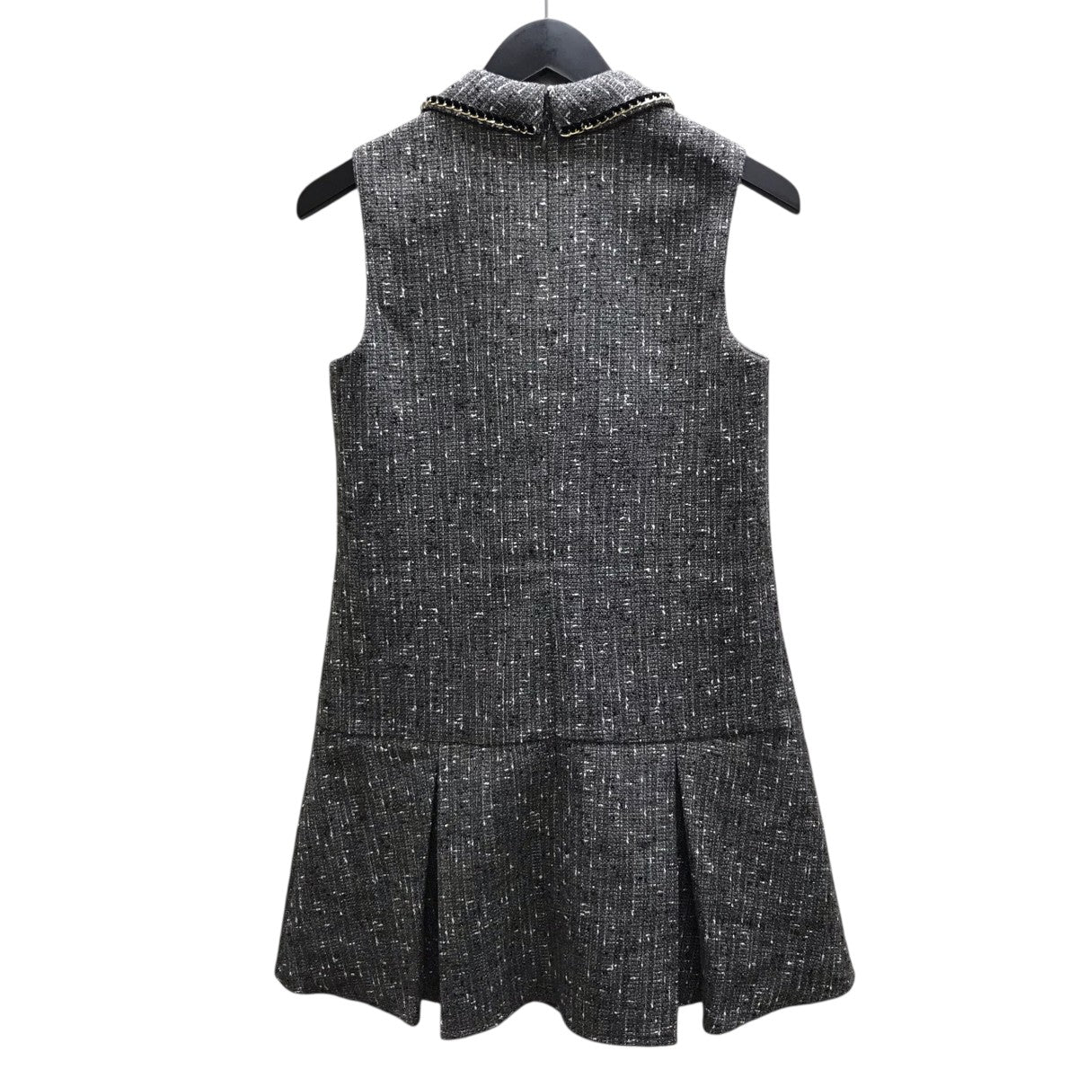 ROBEde FLEURS classic tweed mini dressドレスLF4634 古着・中古-2枚目のアイテム画像