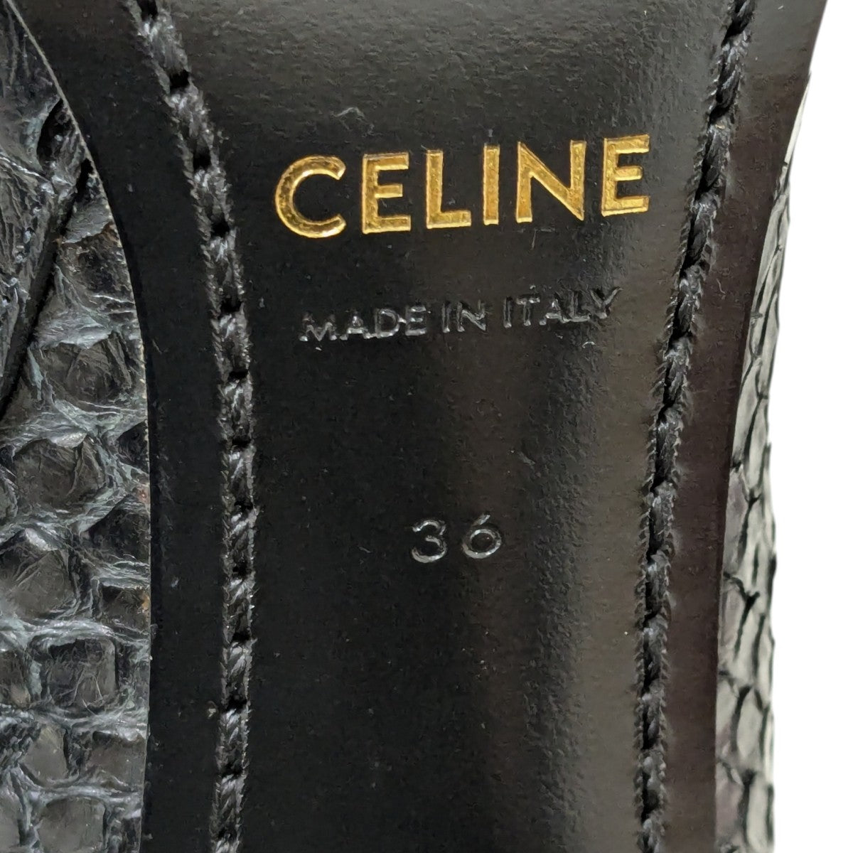 ⭐️未使用品⭐️　CELINE　セリーヌ　ヒールブーツ　ハイヒール　ブラック CELINE(セリーヌ) ヒールブーツ ブラック サイズ 36｜【公式】カインド