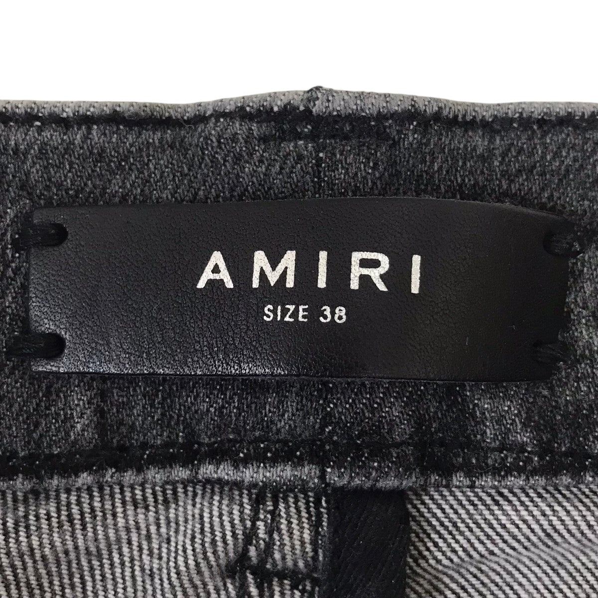 amiriヴィンテージ加工 バギージーンズ　サイズ38 AMIRI(アミリ) ダメージ加工デニムパンツ グレー サイズ 38｜【公式