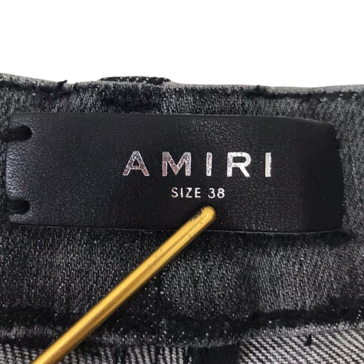 AMIRIさん　専用 AMIRI(アミリ) ニークラッシュダメージジーンズ グレー サイズ 38