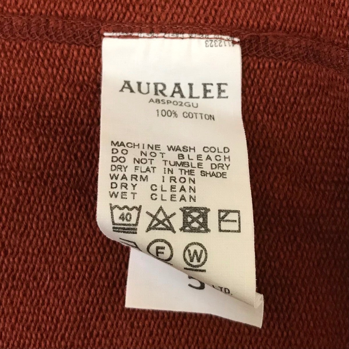 クルーネックスウェットA8SP02GU