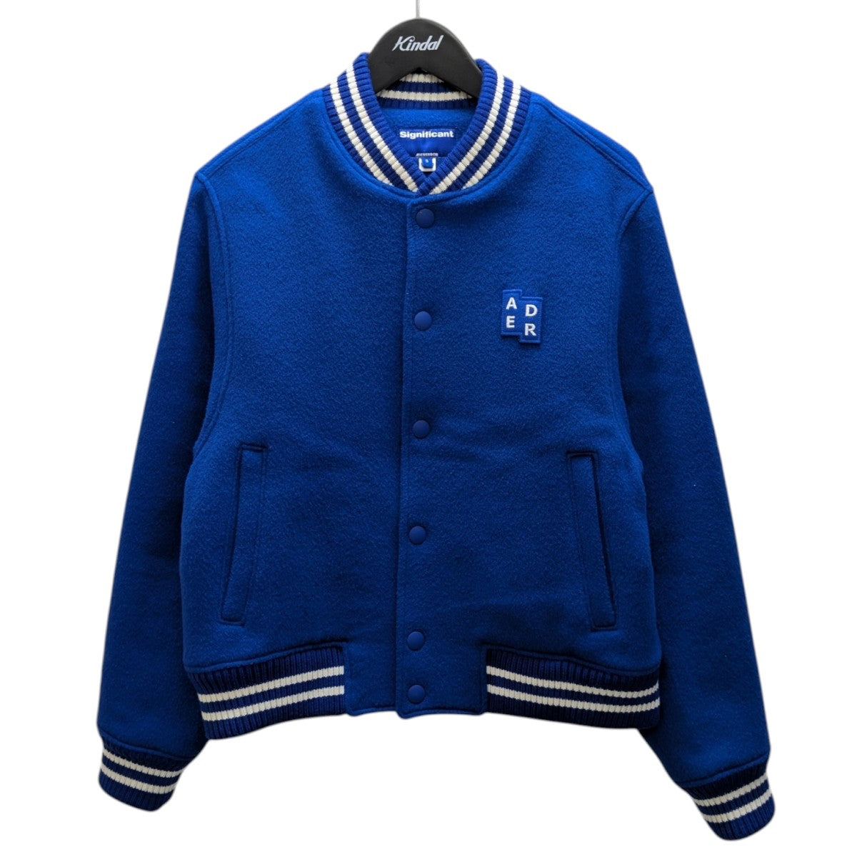 ADER error varsity jacket blue バーシティジャケット 古着・中古-1枚目のアイテム画像
