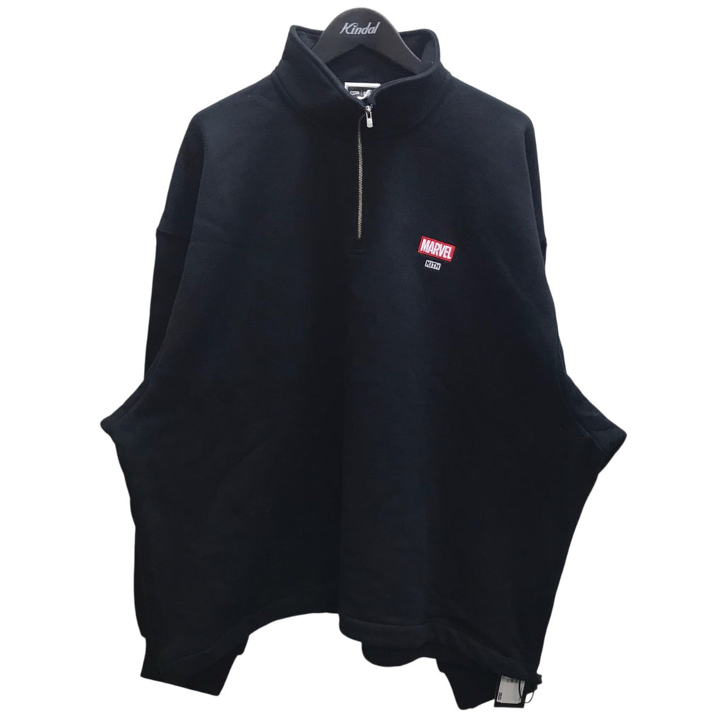 KITH×MARVEL Wolverine Nelson Quarter ZIp ハーフジップスウェット 25 