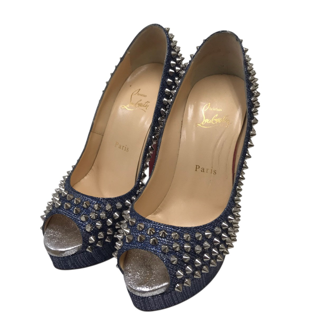 Christian Louboutin スタッズハイヒール 古着・中古-1枚目のアイテム画像