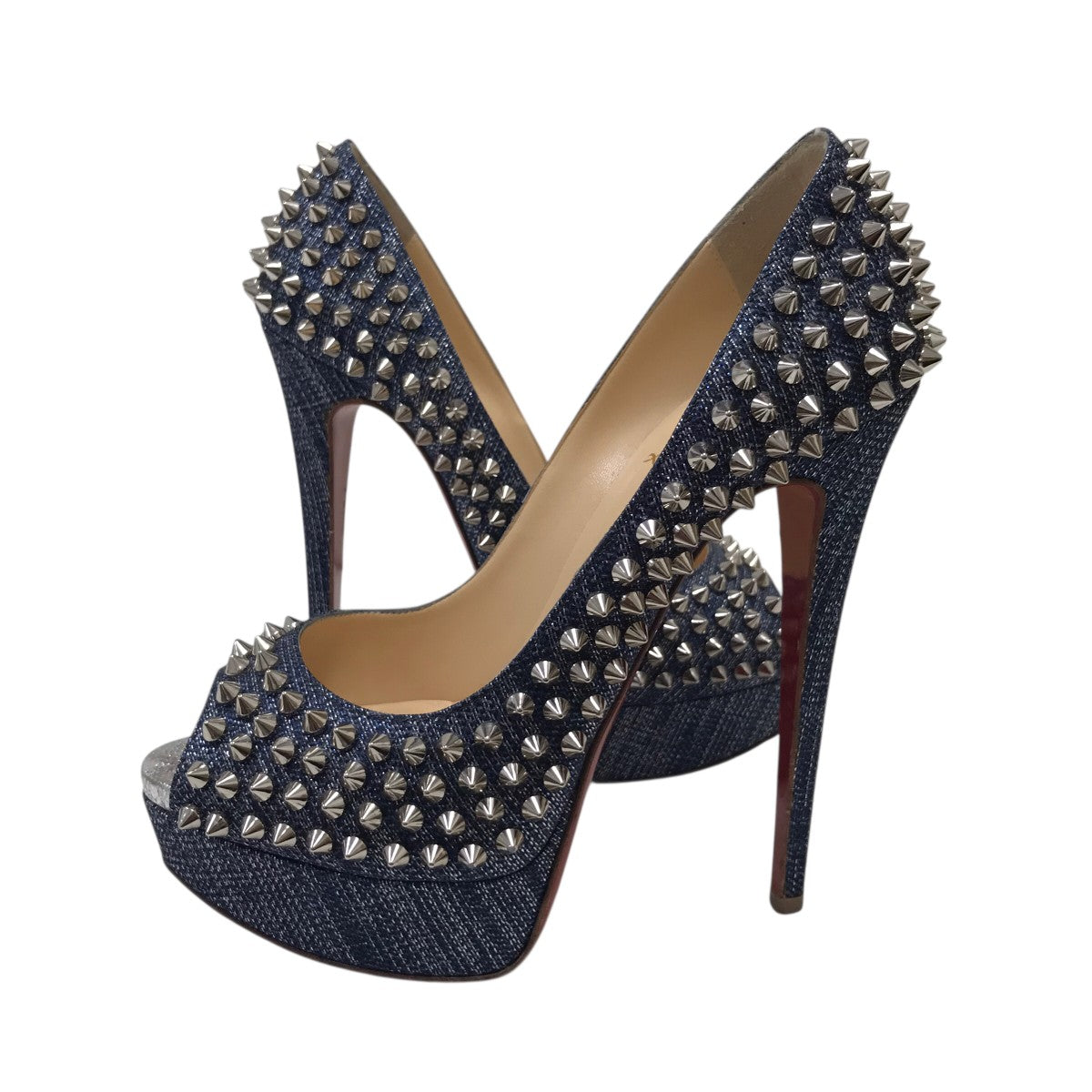 Christian Louboutin スタッズハイヒール 古着・中古-3枚目のアイテム画像