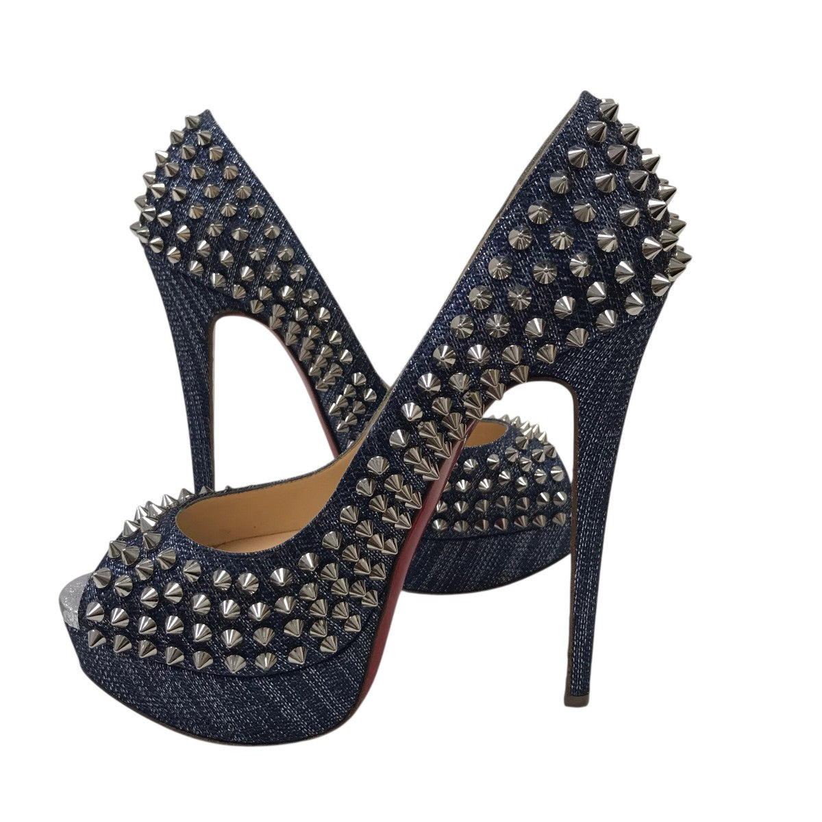 Christian Louboutin スタッズハイヒール 古着・中古-4枚目のアイテム画像