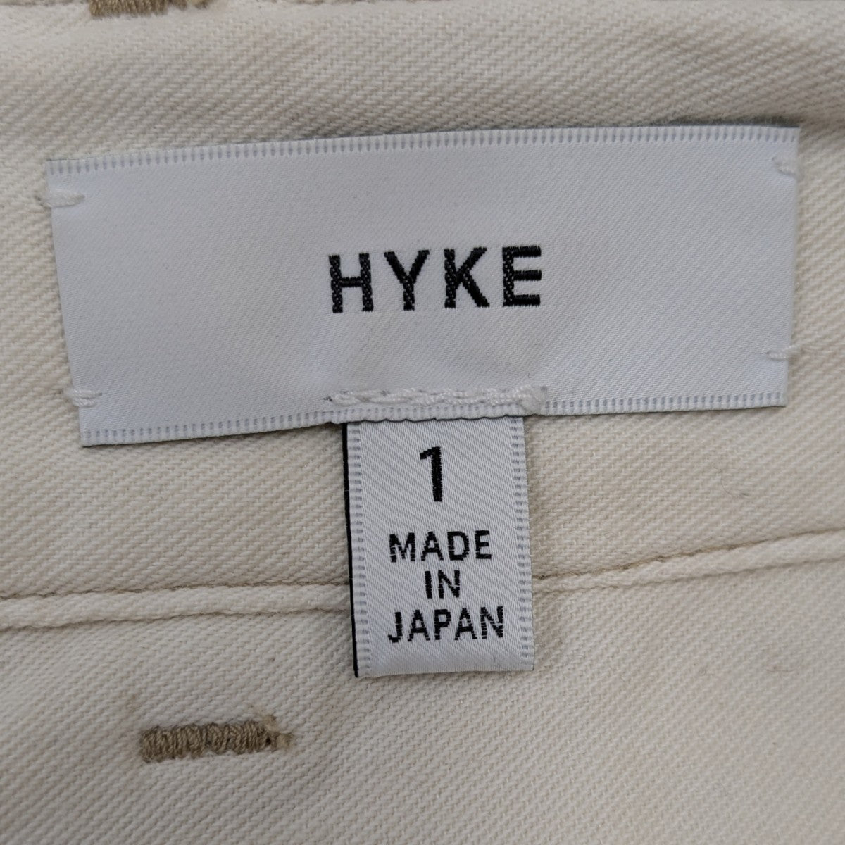 HYKE(ハイク) パンツ ベージュ サイズ 1｜【公式】カインドオル