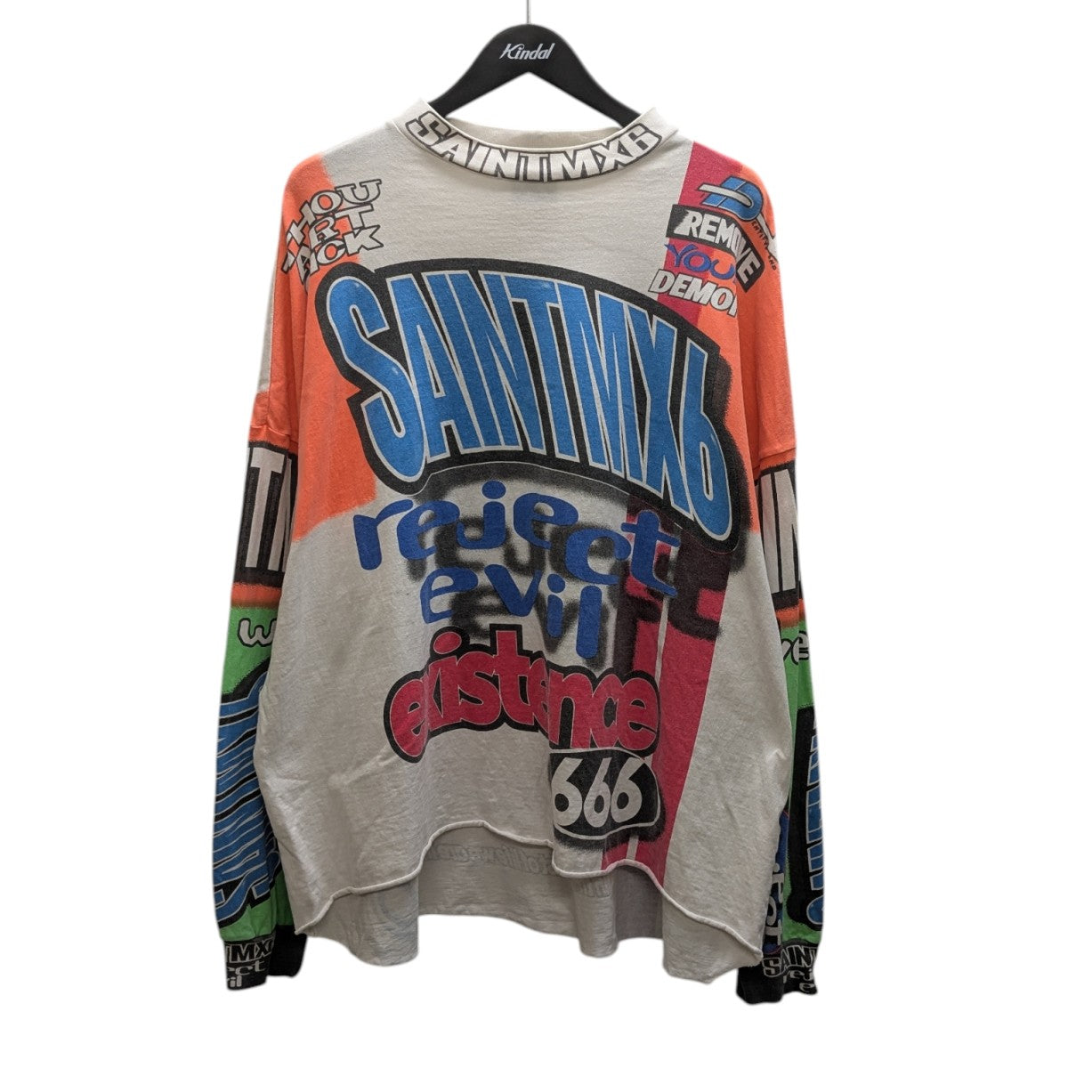 SAINT MICHAEL(セントマイケル) MOTOCROSS LS TEE プリントTシャツ SM