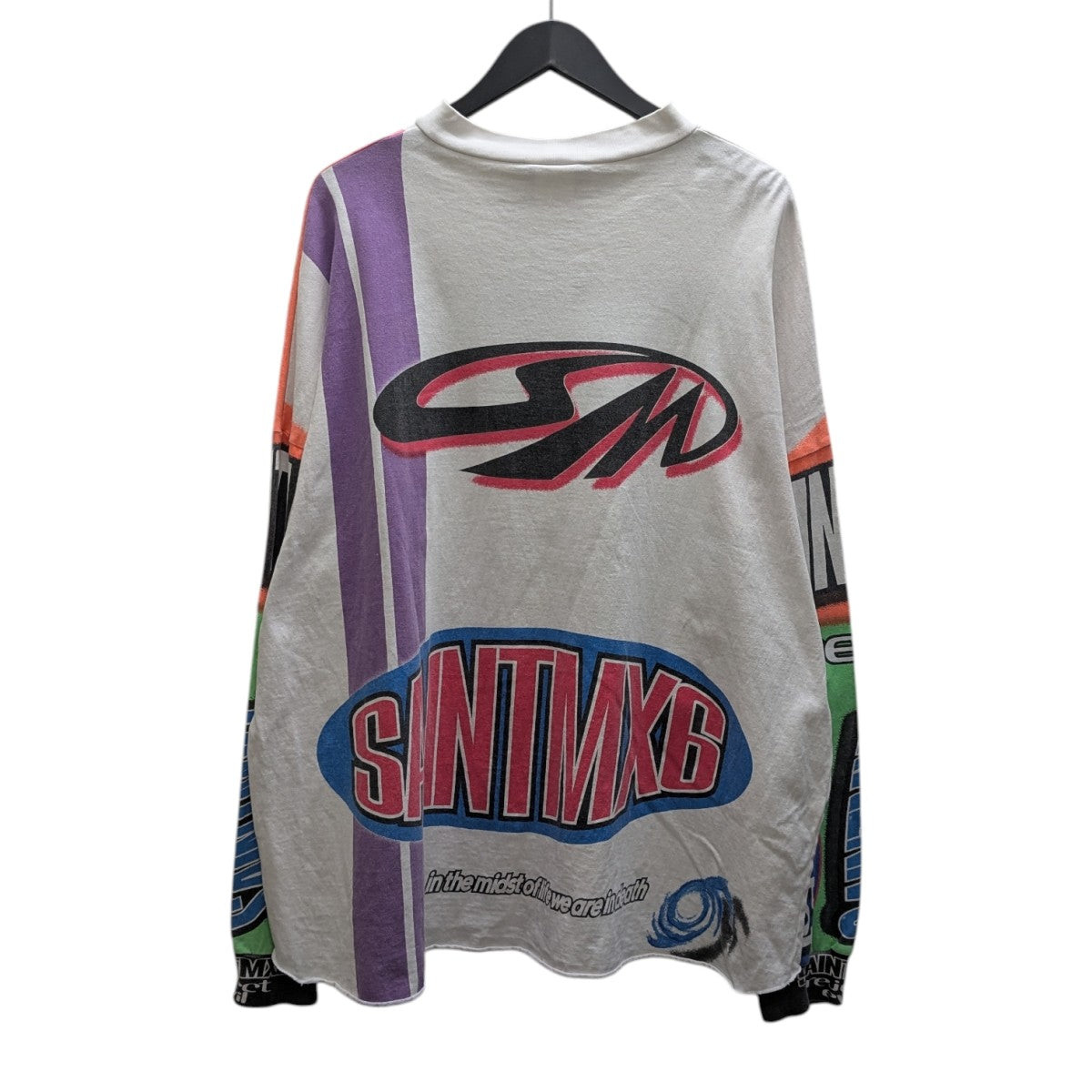 SAINT MICHAEL(セントマイケル) MOTOCROSS LS TEE プリントTシャツ SM